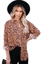 Leopard Print Buttoned Loose Shirt
