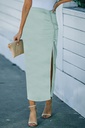 Green long Skirt