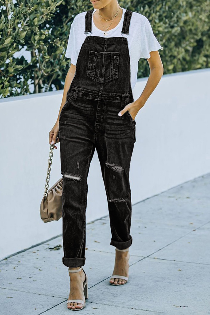 Overalls jeans Black/Blue