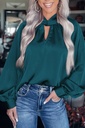 Blusa satin verde