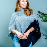 poncho asimetrico