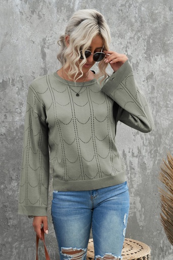 Gray Flare Sweater