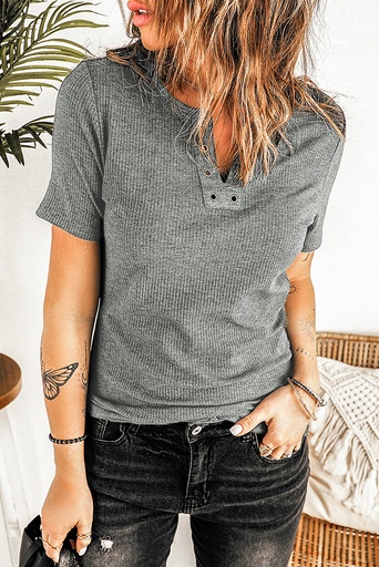 sleeve top gray