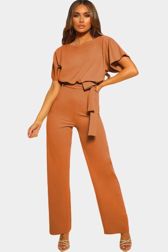 Brown Leg Jumpsuit/Monito