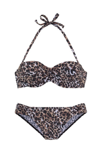leopard push up/trajes de baño