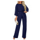 Blue Date Night Jumpsuit