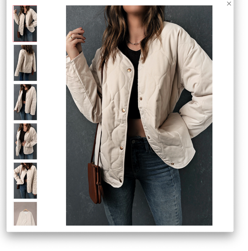 White Buttoned Double-sided Coat