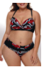 Printed Criss Cross Spaghetti Strap High Waist Bikini /trajes de baño